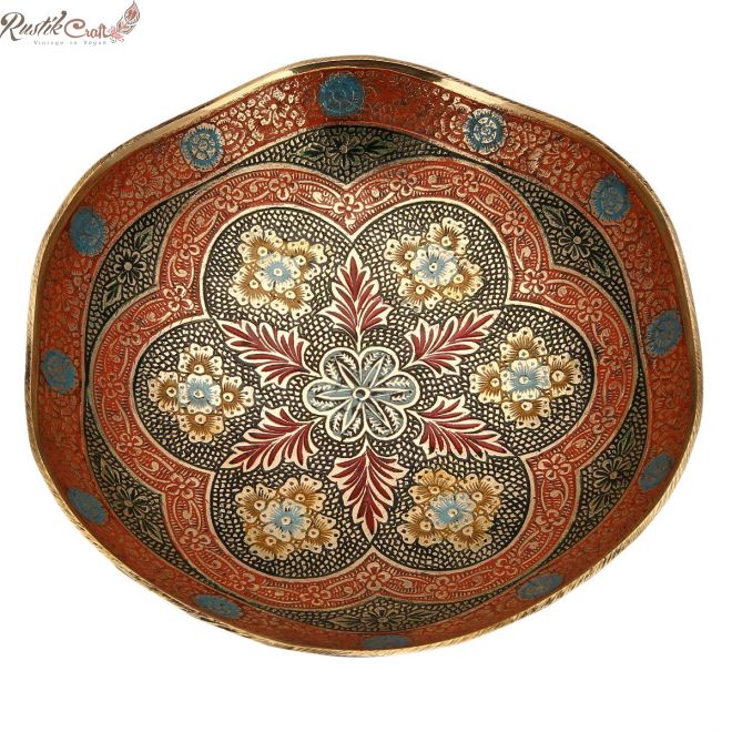 Meenakari Brass Bowl