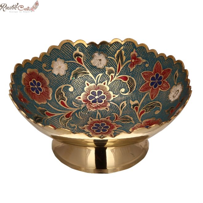 Meenakari Brass Bowl