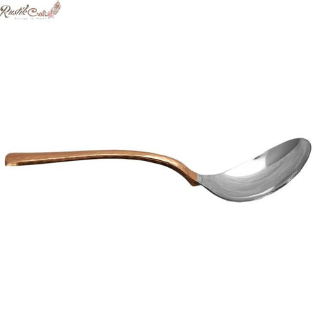 4 Copper Steel Serving Spoon Set