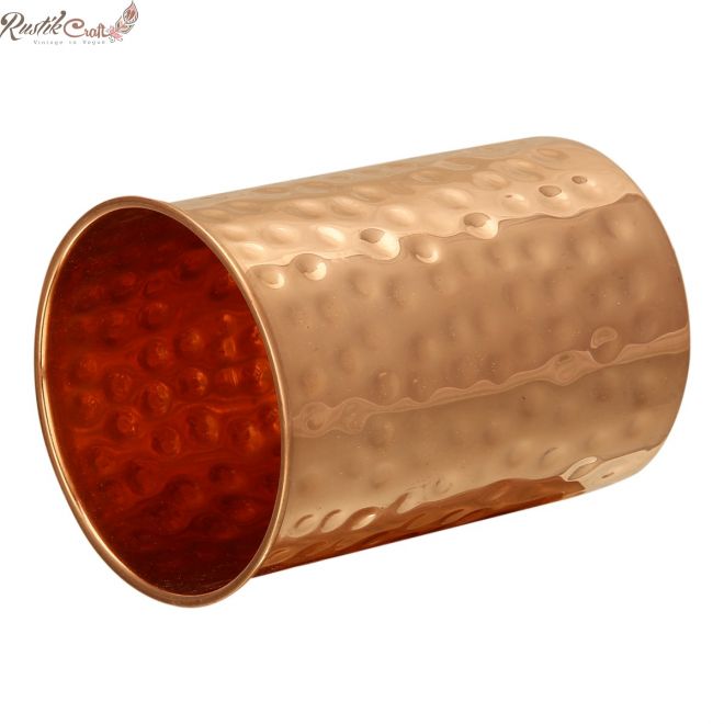 Hammered glass set of two