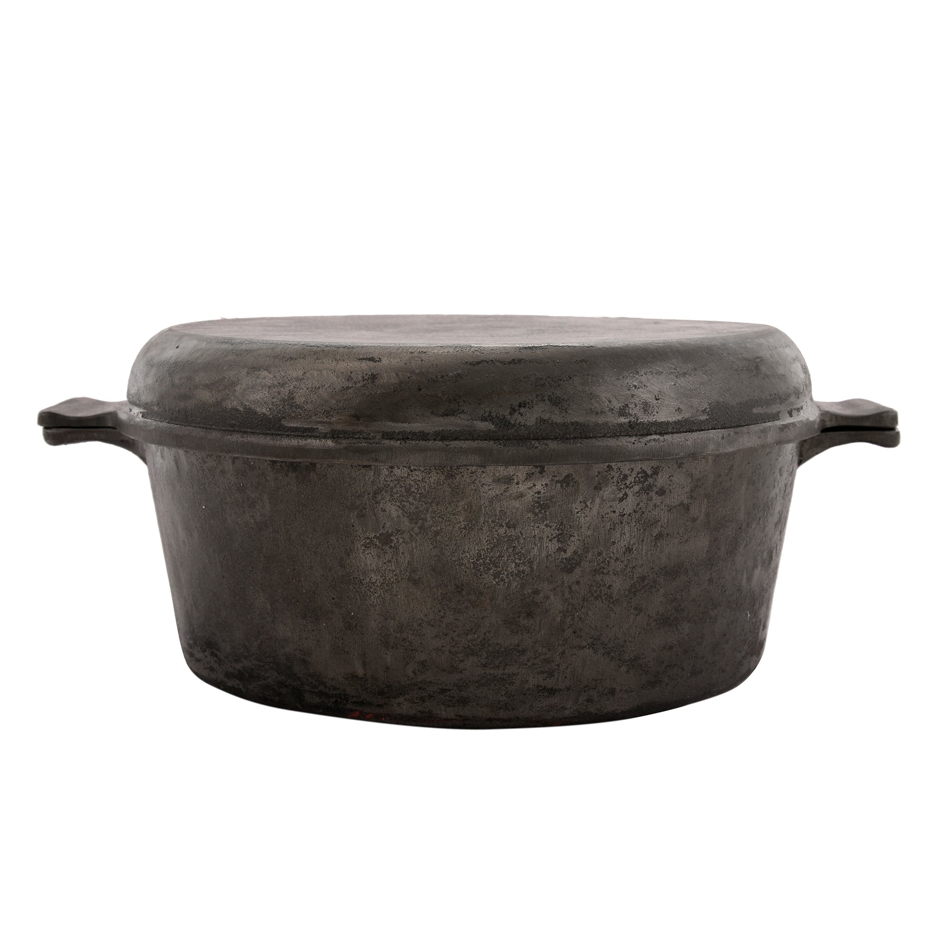 Cast Iron Pre Seasoned Two in One Dutch Oven with Skillet Lid 10 inch