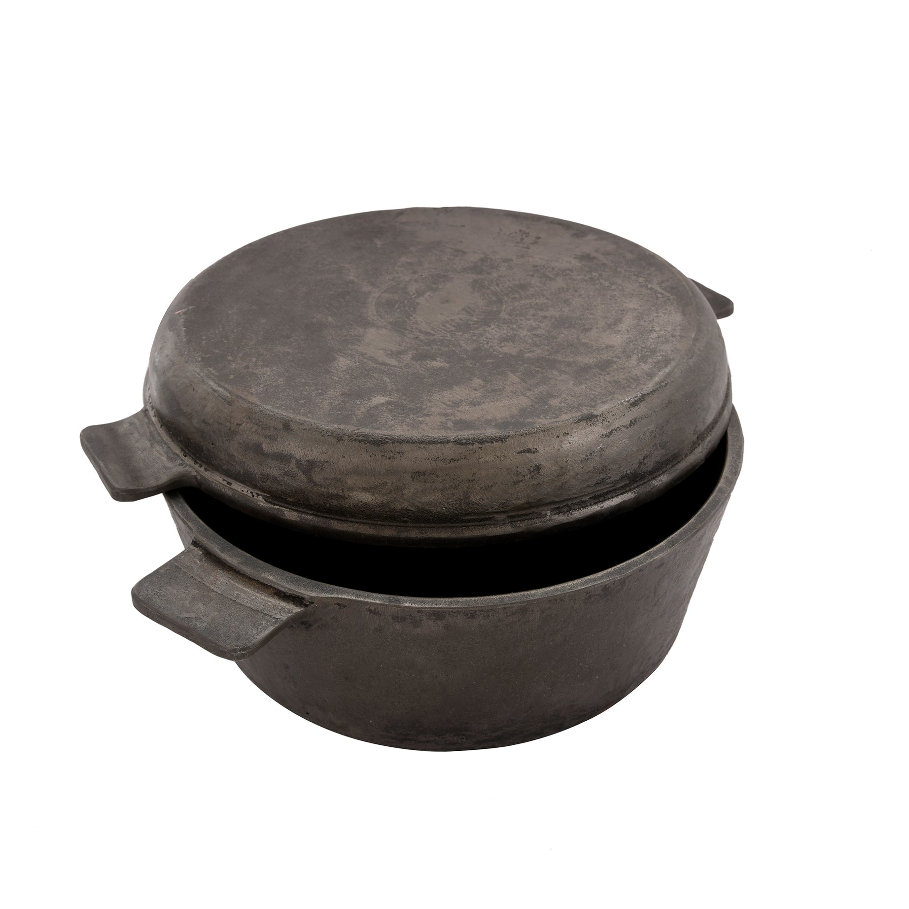 Cast Iron Pre Seasoned Two in One Dutch Oven with Skillet Lid 10 inch