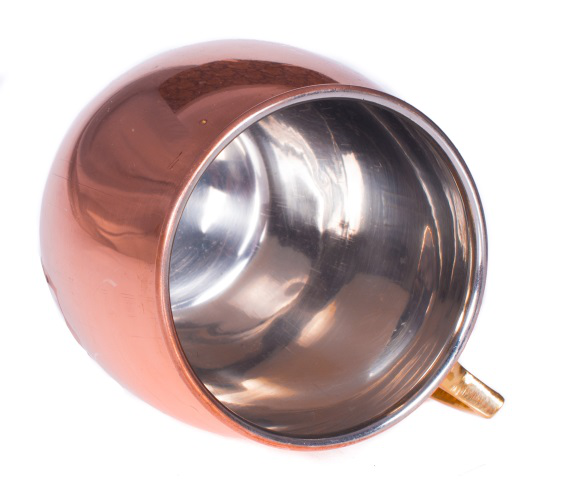 Copper Nickel Moscow Mule Mug Brass Handle 520 ML (170z)