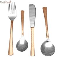 4 Piece Copper Steel Cutlery Set