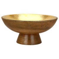 Wooden-Copper Fruit Bowl