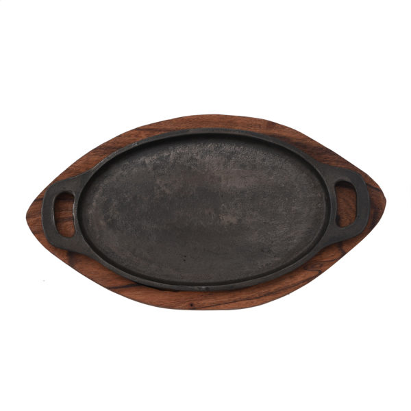 Oval Cast Iron Sizzler Plate