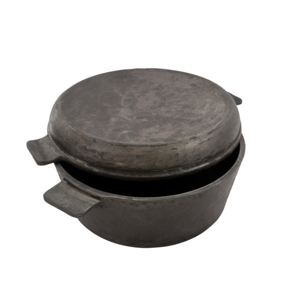 Cast Iron Pre Seasoned Two in One Dutch Oven with Skillet Lid 10 inch